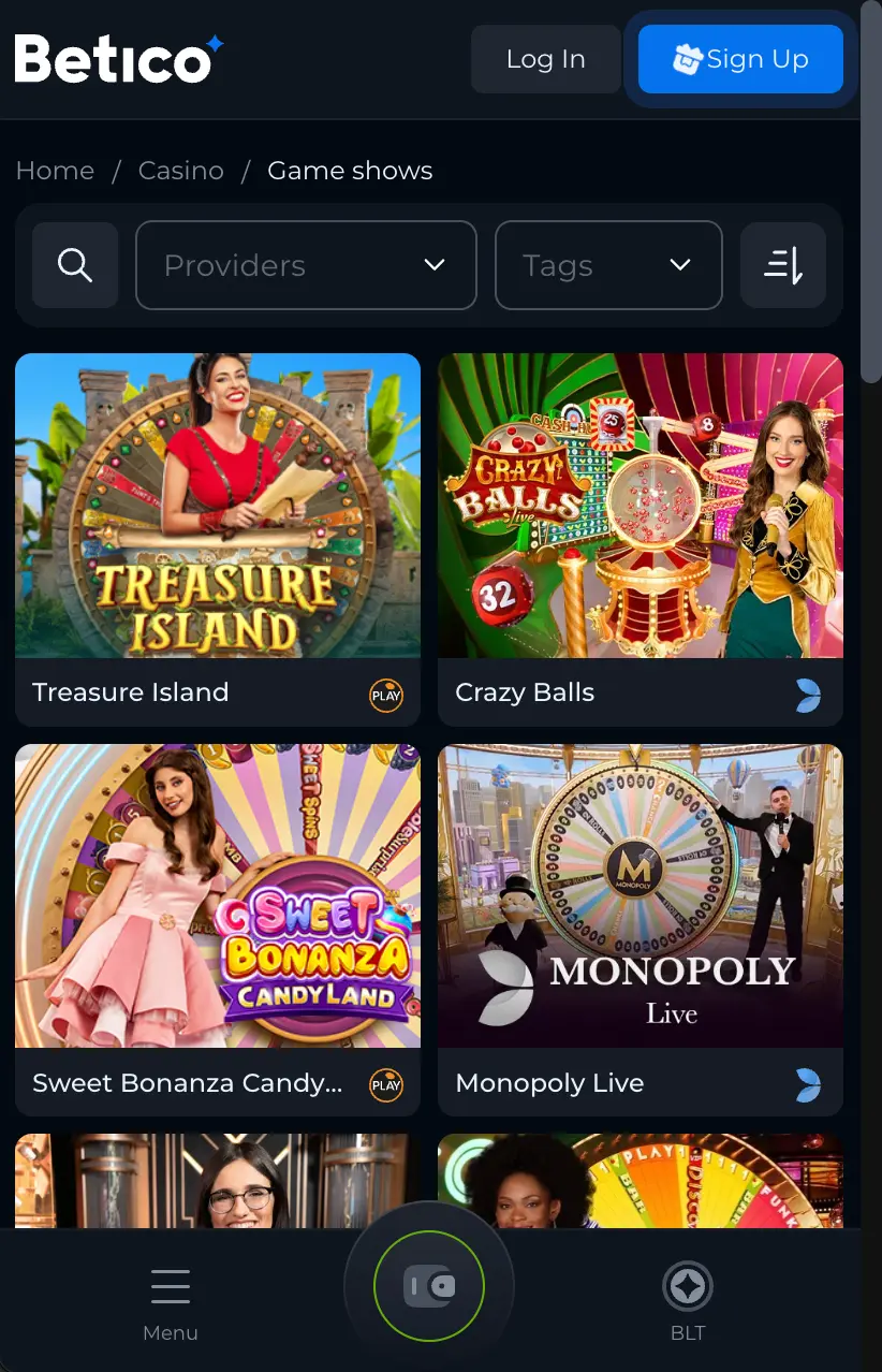Download Monopoly Live App from Betico