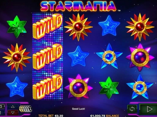 Starmania slot screen