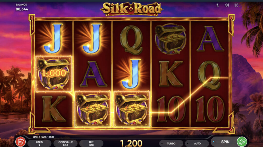 Silk Road Win Screen