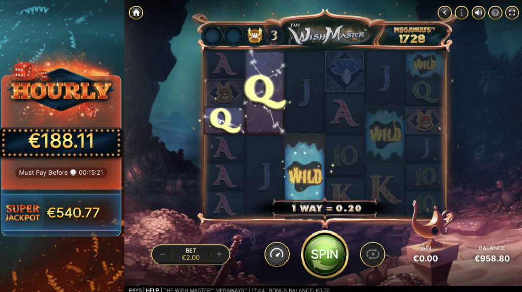 The Wish Master™ Megaways™ slot game play