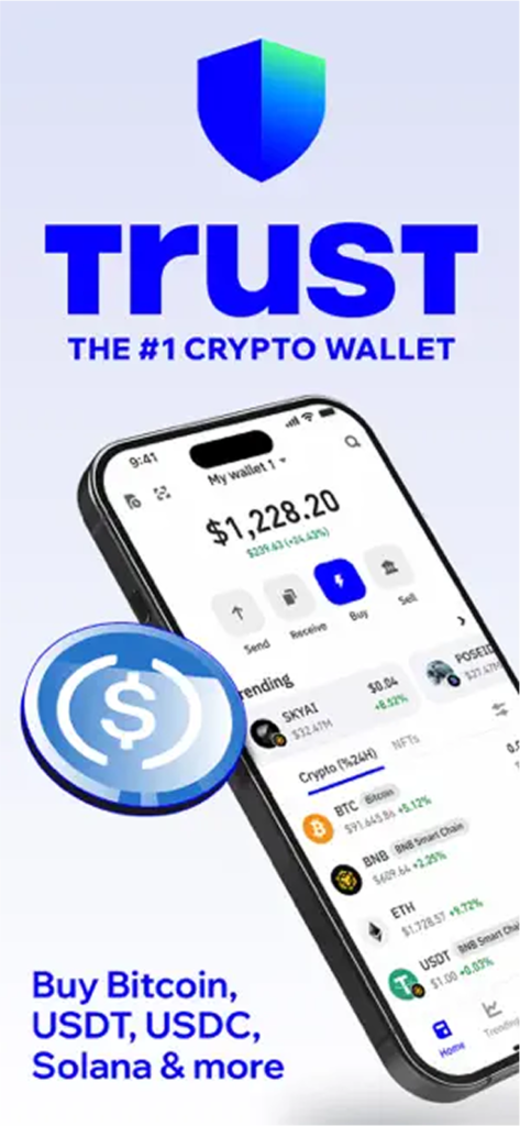 Trust Wallet melhor carteira Bitcoin BTC