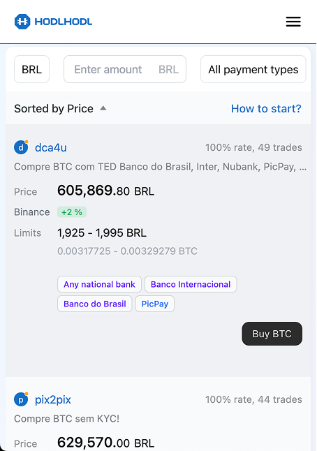 hodlhodl comprar btc